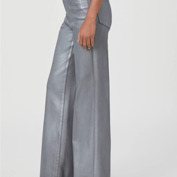 Paige jeans. NWT. Size 33. Silver shimmer. - Picture 4 of 14